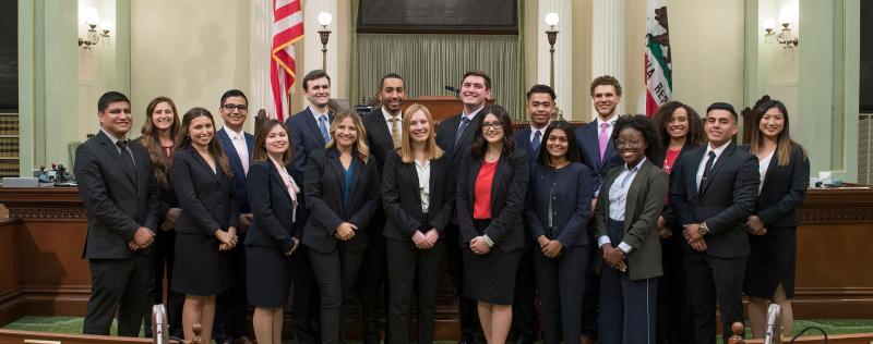 Jake Watkins and the 2019-2020 California Assembly Fellows
