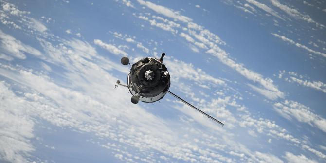 Nasa satellite above the earth