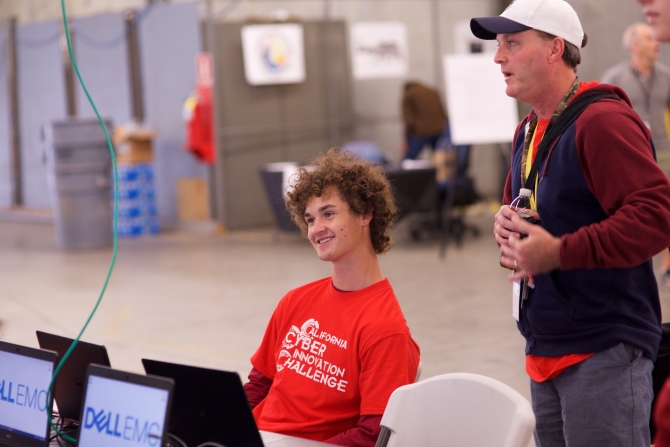 A student participating in the CCIC