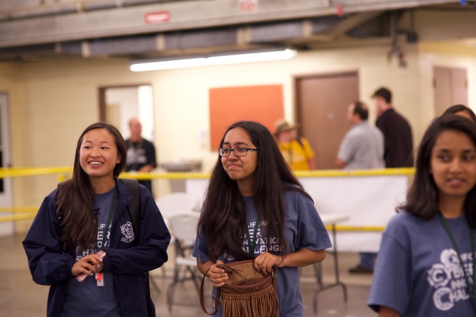 Members of a CCIC team laughing