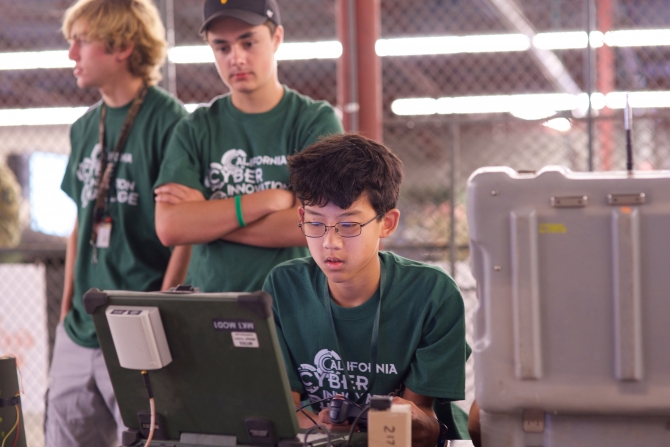 A CCIC team working on the challenge