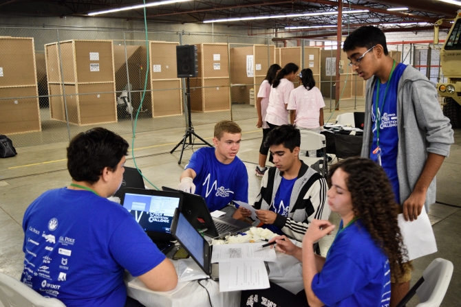 A CCIC 2018 team hard at work