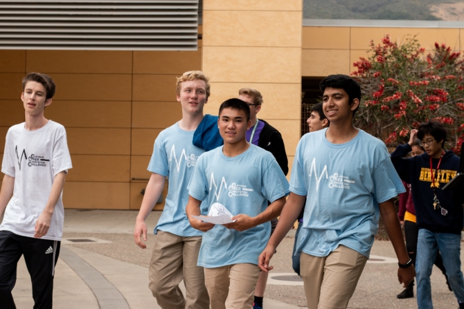 A CCIC 2018 team on Cal Poly campus.