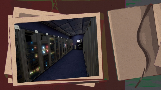 computer servers with a single computer at the end of a row